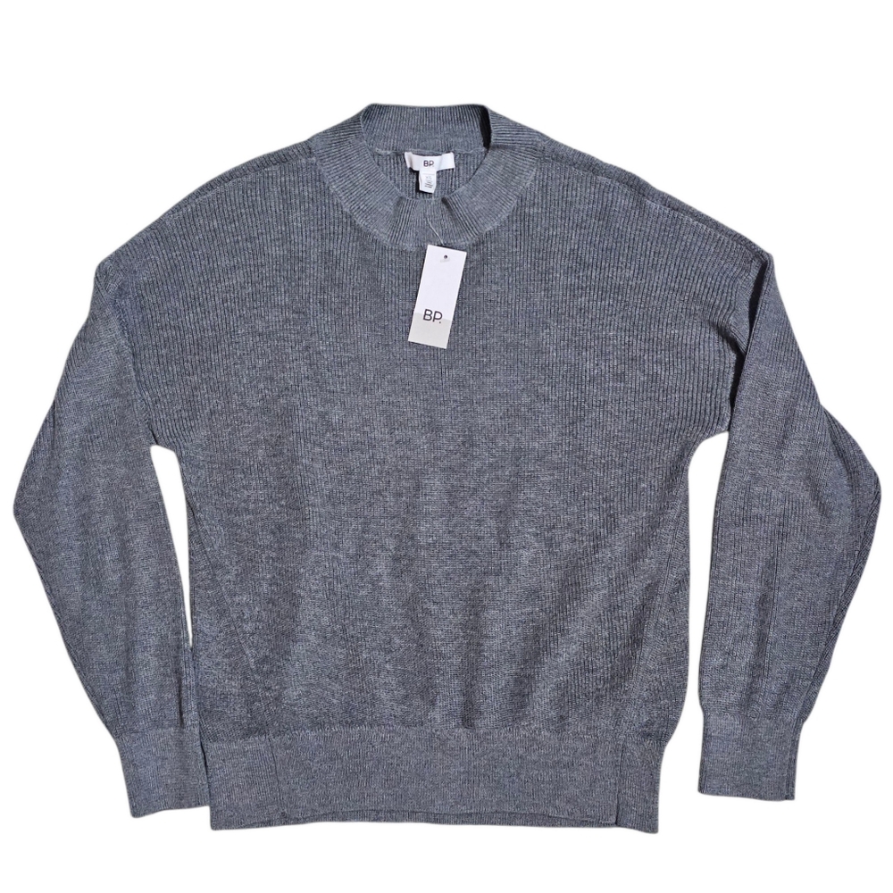 BP Heather Grey Pullover Knit Sweater Womens XS